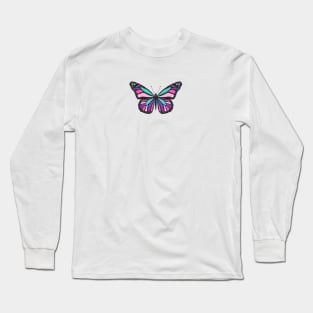 Thyroid Cancer Butterfly Long Sleeve T-Shirt